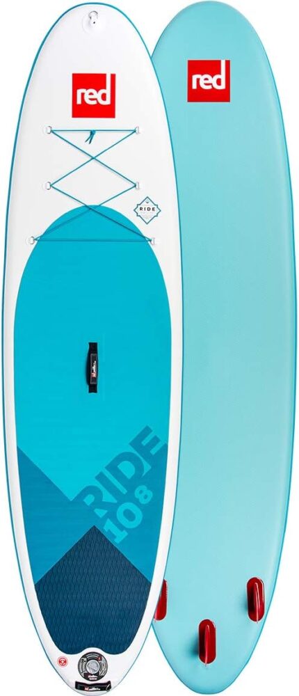 Red Paddle Co SUP Stand Up Paddel Boarding Ride 10';8 Aufblasbares Stand Up Paddel Board Carbon 100 Paket - Unisex