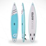 GLORY BOARDS ® Stand up Paddling Board aufblasbar – bis 180kg Tragkraft – komplettes SUP Set inkl. Carbonpaddel, Pumpe, Rucksack – Kajak Option – leichtes Stand up Paddle Board