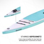 GLORY BOARDS ® Stand up Paddling Board aufblasbar – bis 180kg Tragkraft – komplettes SUP Set inkl. Carbonpaddel, Pumpe, Rucksack – Kajak Option – leichtes Stand up Paddle Board