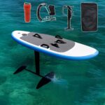 Hydrofoil Surfboard für Erwachsene, Kohlefaser-Wasser-Surfbrett mit Zubehör für Outdoor-Sportarten, leichtes und langlebiges Design für spannendes Surferlebnis