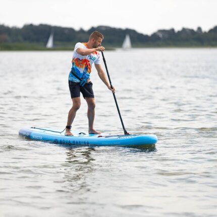Aqua Marina E-Monster 12'0" SUP Board mit Motor BLUEDRIVE S, aufblasbares Allround Stand Up Paddle Board 366x84x15 cm, 170 kg