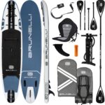 BRUNELLI 12.0 Woven X Fusion Double Layer iSUP Board aufblasbar Stand Up Paddle Komplettset 365cm blau